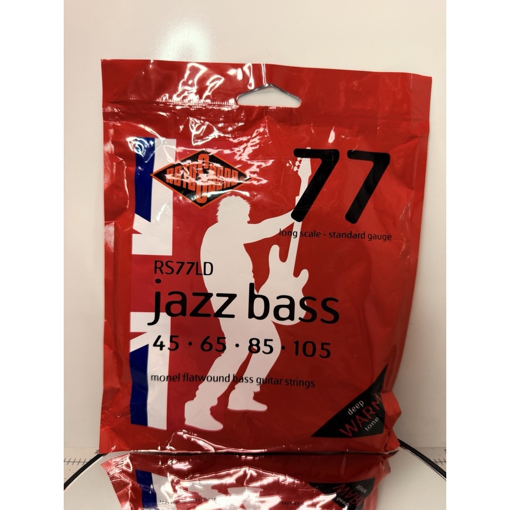 Rotosound RS77LD Jazz Bass 77 Monel Flatwound Bass Strings 45-105 Long Scale New